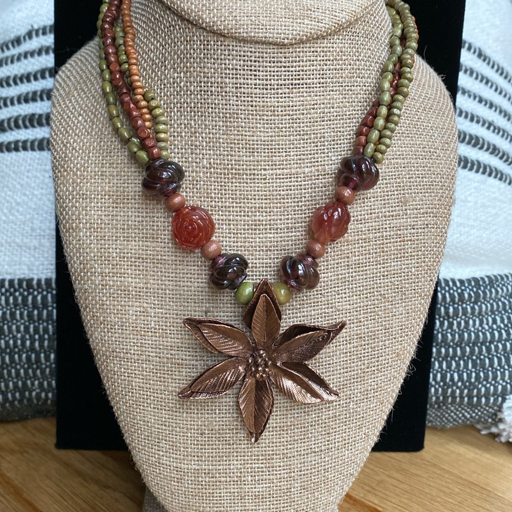 Vintage Cookie Lee Blooming Jasmine Necklace